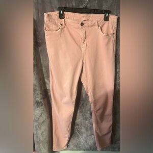 Kut from the Kloth Blush High-Rise  Ankle Skinny Jeans Size 14 READ